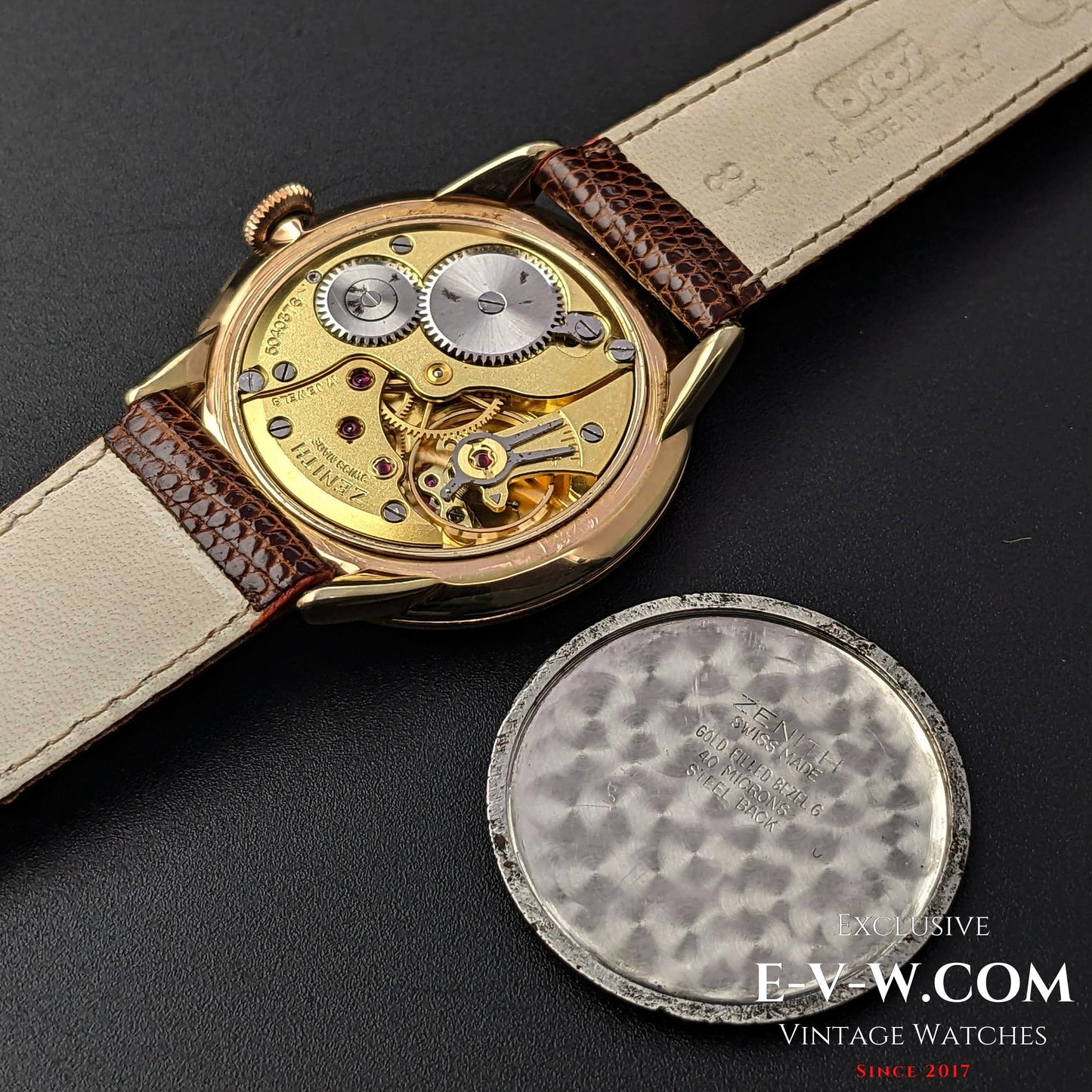 Classic Zenith Gold Plaque / Sector Dial /  Cal 40 / Vintage1960