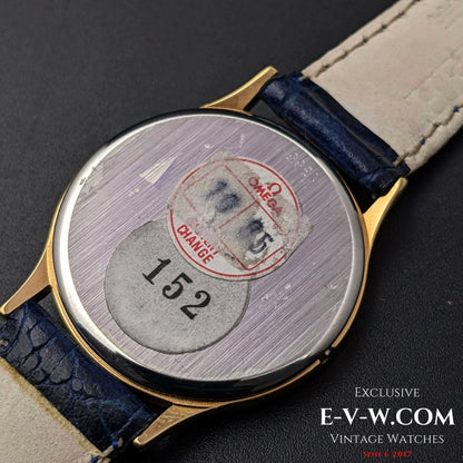 Omega De Ville Quartz Gold Plaque original Omega sticker on the back /  Cal. 1365 / Ref.191 0130 1 / Vintage 1984