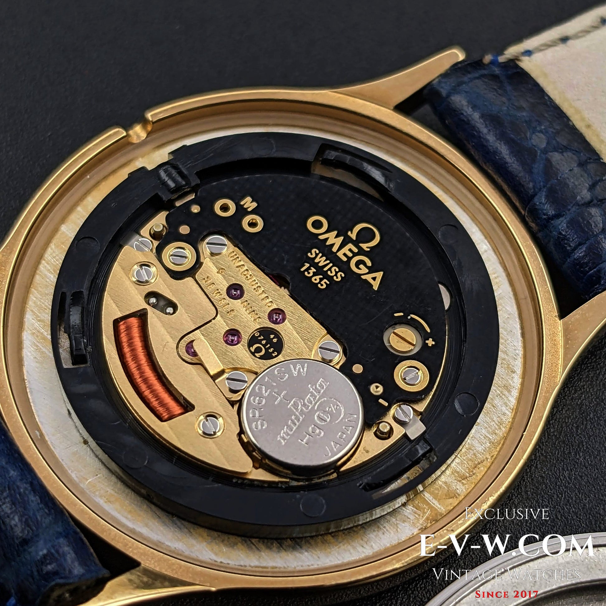 Omega De Ville Quartz  Gold Plaque /  Cal. 1365 / Ref.191 0130 1 / Vintage 1984