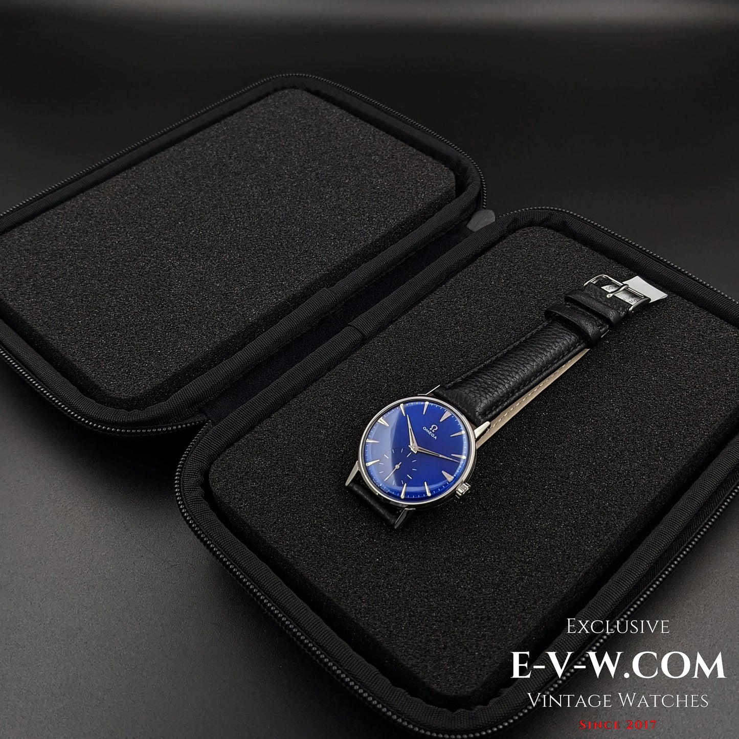 Omega Jumbo mit blauem Zifferblatt / Ref. 2272-3 / Kal. 30T2 / Vintage 1944