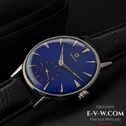 Omega Jumbo mit blauem Zifferblatt / Ref. 2272-3 / Kal. 30T2 / Vintage 1944