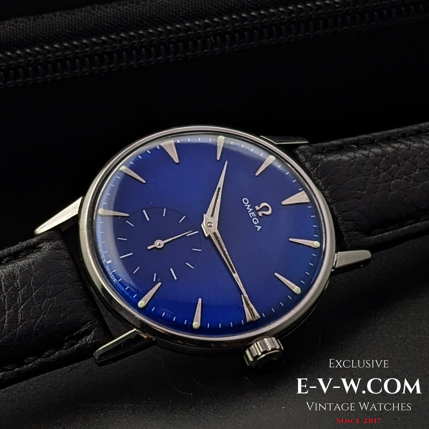 Omega Jumbo mit blauem Zifferblatt / Ref. 2272-3 / Kal. 30T2 / Vintage 1944