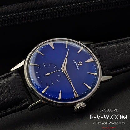 Omega Jumbo mit blauem Zifferblatt / Ref. 2272-3 / Kal. 30T2 / Vintage 1944