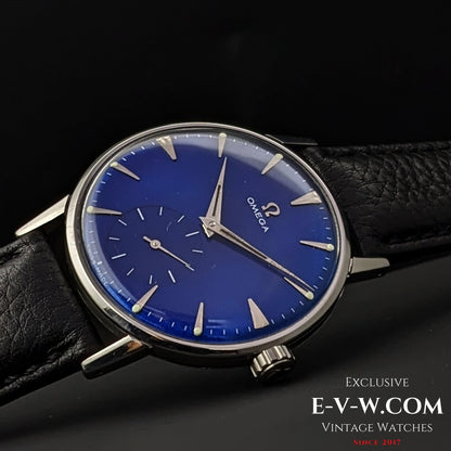 Omega Jumbo mit blauem Zifferblatt / Ref. 2272-3 / Kal. 30T2 / Vintage 1944