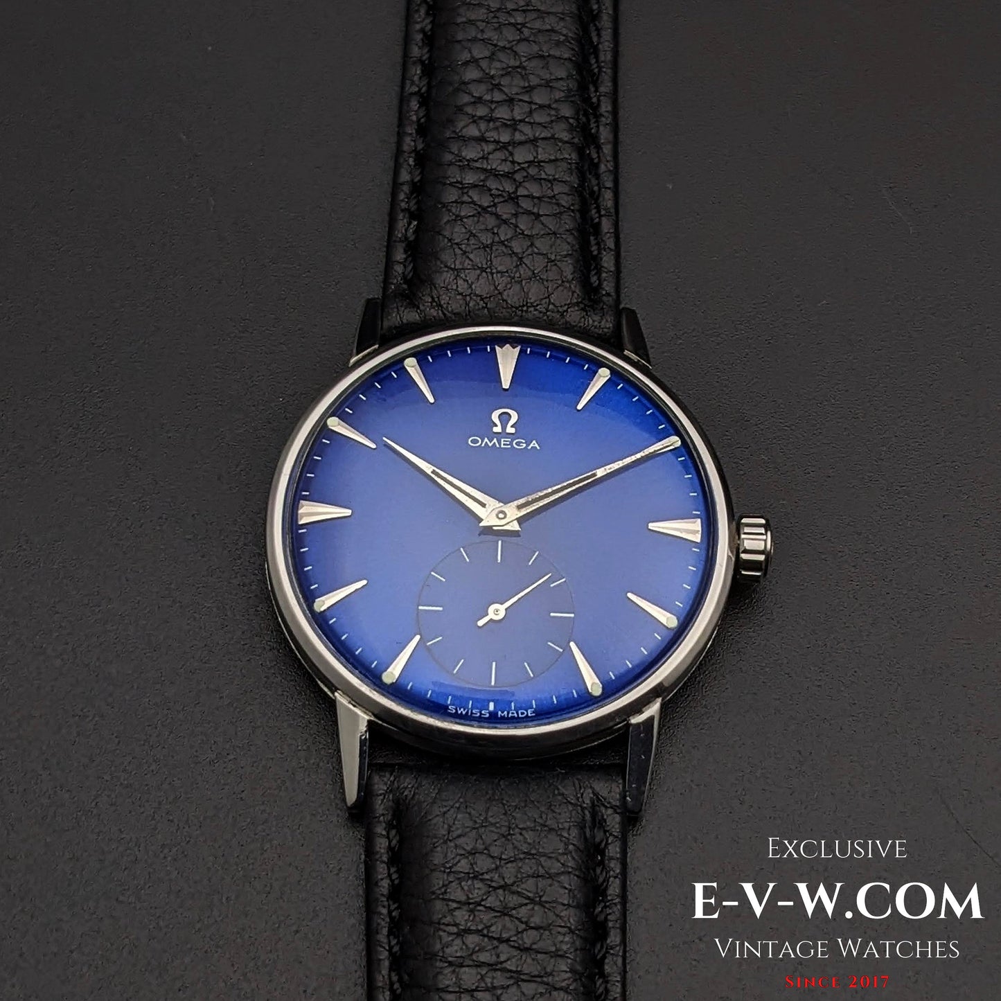 Omega Jumbo mit blauem Zifferblatt / Ref. 2272-3 / Kal. 30T2 / Vintage 1944