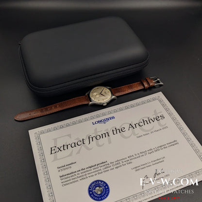 Longines Jumbo Oversized 37,5 mm / Cal 12.68Z / Ref. 4914 / Vintage 1955 / Longines Archives Extract