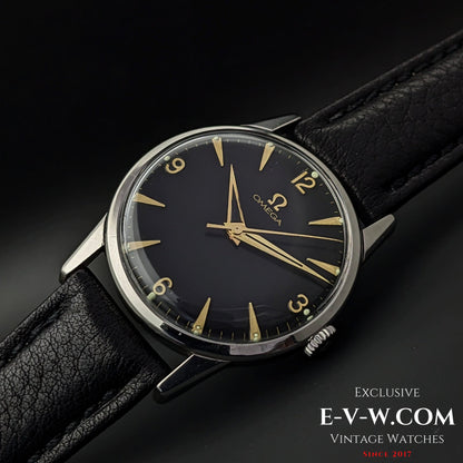 Omega Schwarzes Zifferblatt / Ref. 14714 / Kal. 285 (30T2-Familie) / Vintage 1959
