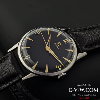 Omega Schwarzes Zifferblatt / Ref. 14714 / Kal. 285 (30T2-Familie) / Vintage 1959
