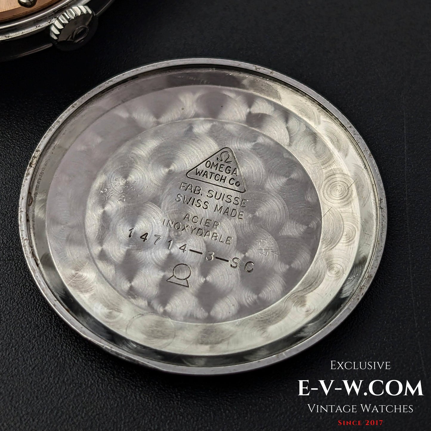 Omega Schwarzes Zifferblatt / Ref. 14714 / Kal. 285 (30T2-Familie) / Vintage 1959