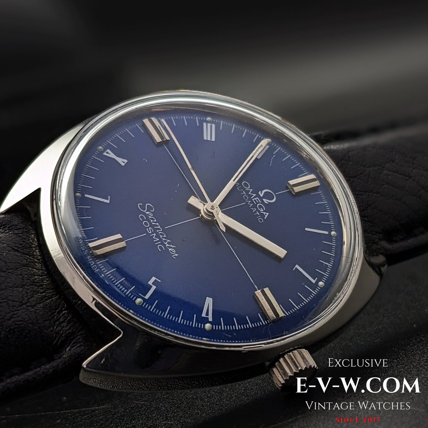 Omega Seamaster Cosmic Automatik, blaues Zifferblatt / Ref. 165.026 / Kal. 552 / Vintage 1966