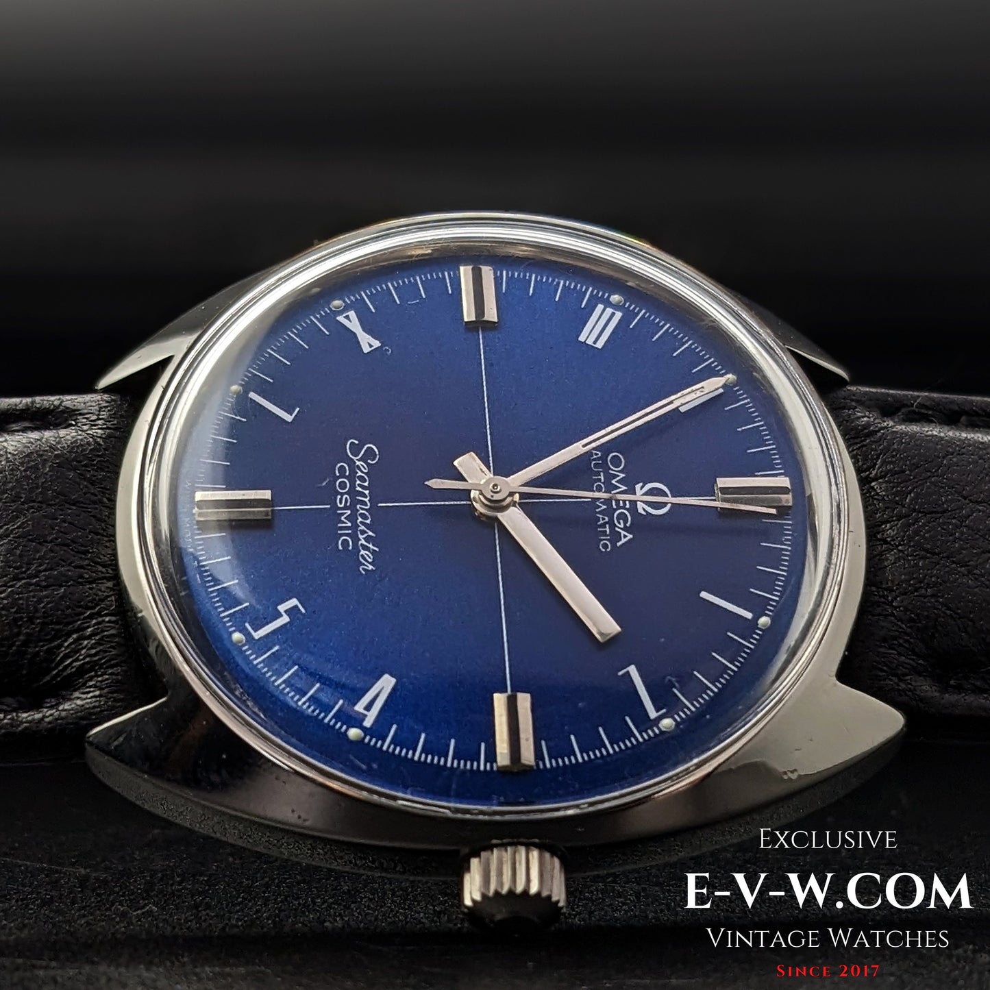 Omega Seamaster Cosmic Automatik, blaues Zifferblatt / Ref. 165.026 / Kal. 552 / Vintage 1966