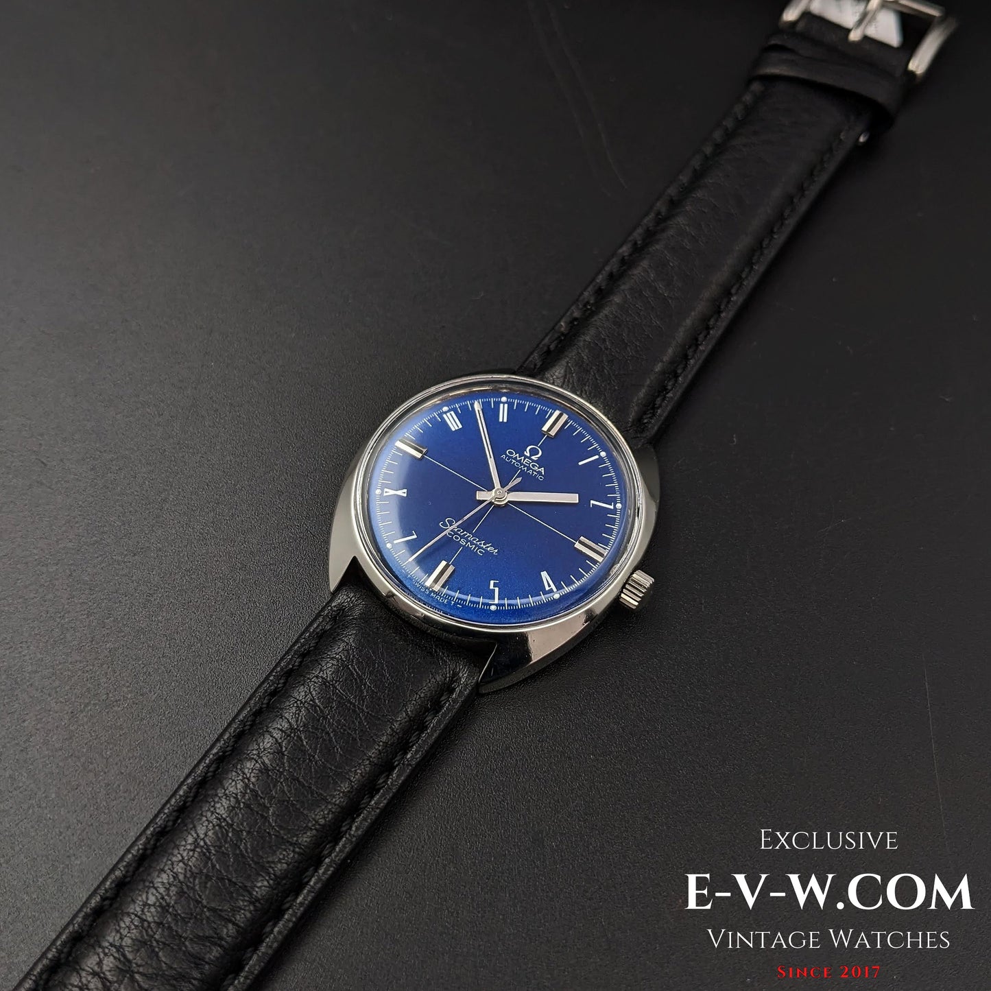 Omega Seamaster Cosmic Automatik, blaues Zifferblatt / Ref. 165.026 / Kal. 552 / Vintage 1966