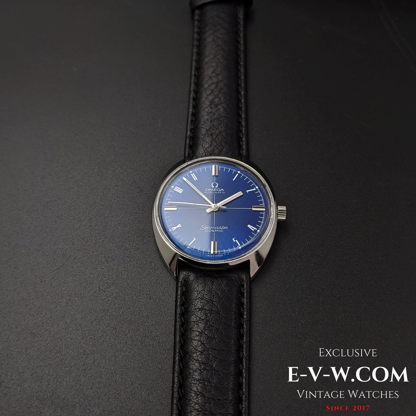 Omega Seamaster Cosmic Automatik, blaues Zifferblatt / Ref. 165.026 / Kal. 552 / Vintage 1966