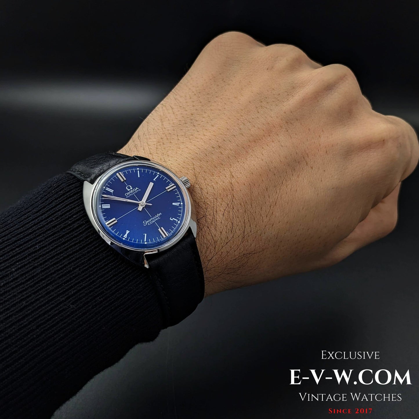 Omega Seamaster Cosmic Automatik, blaues Zifferblatt / Ref. 165.026 / Kal. 552 / Vintage 1966