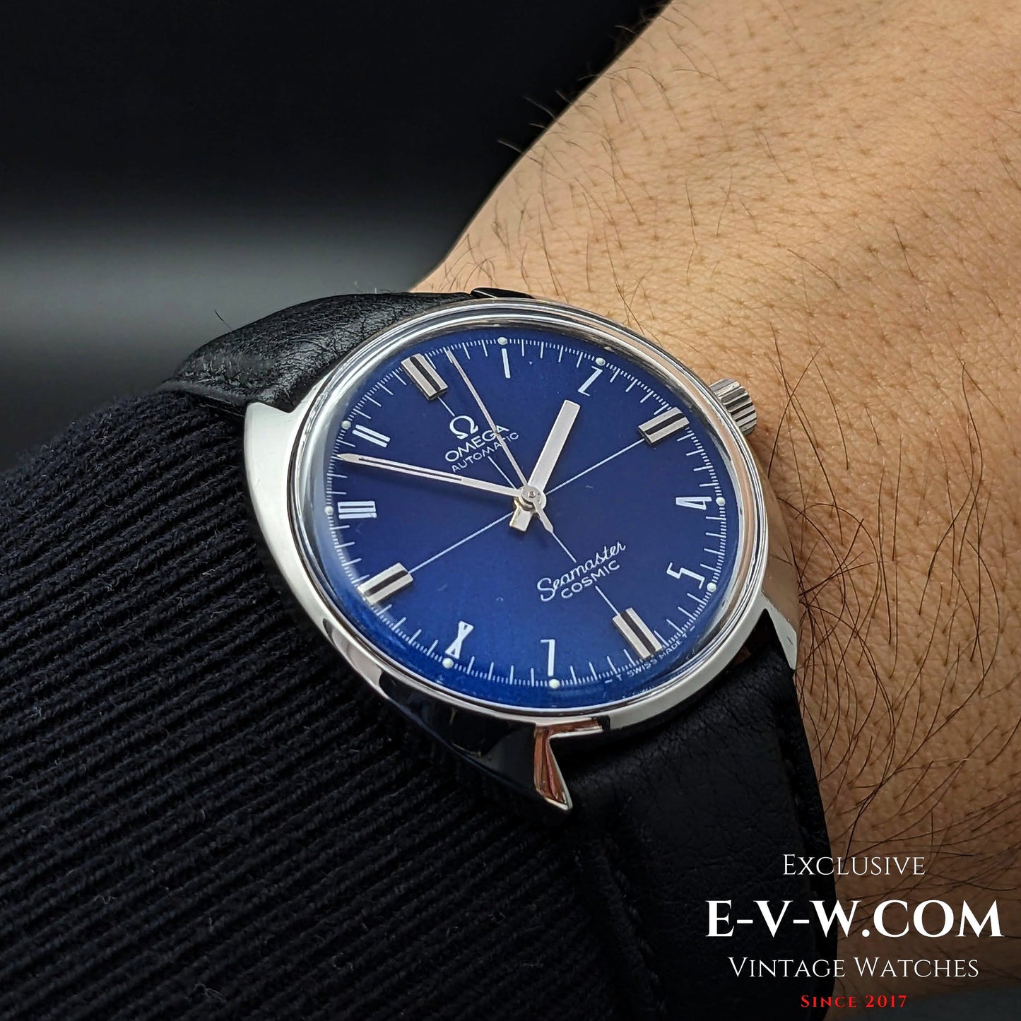 Omega Blu Dial  Automatic Seamaster Cosmic / cal.552 / Ref. 1665.026 Vintage 1966