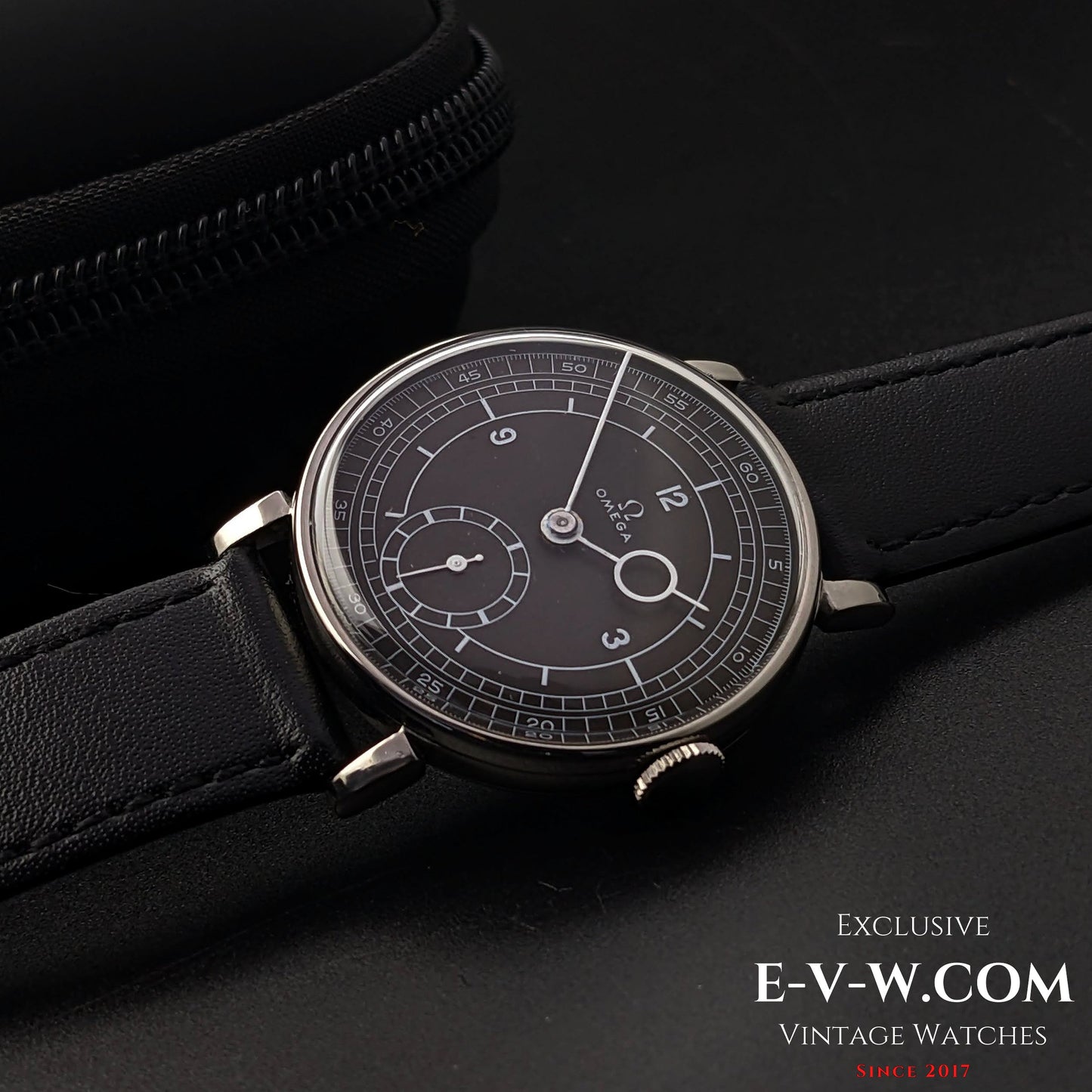 Omega Black Sector Dial / Pontifex Hands / cal.26.5 / Vintage 1935