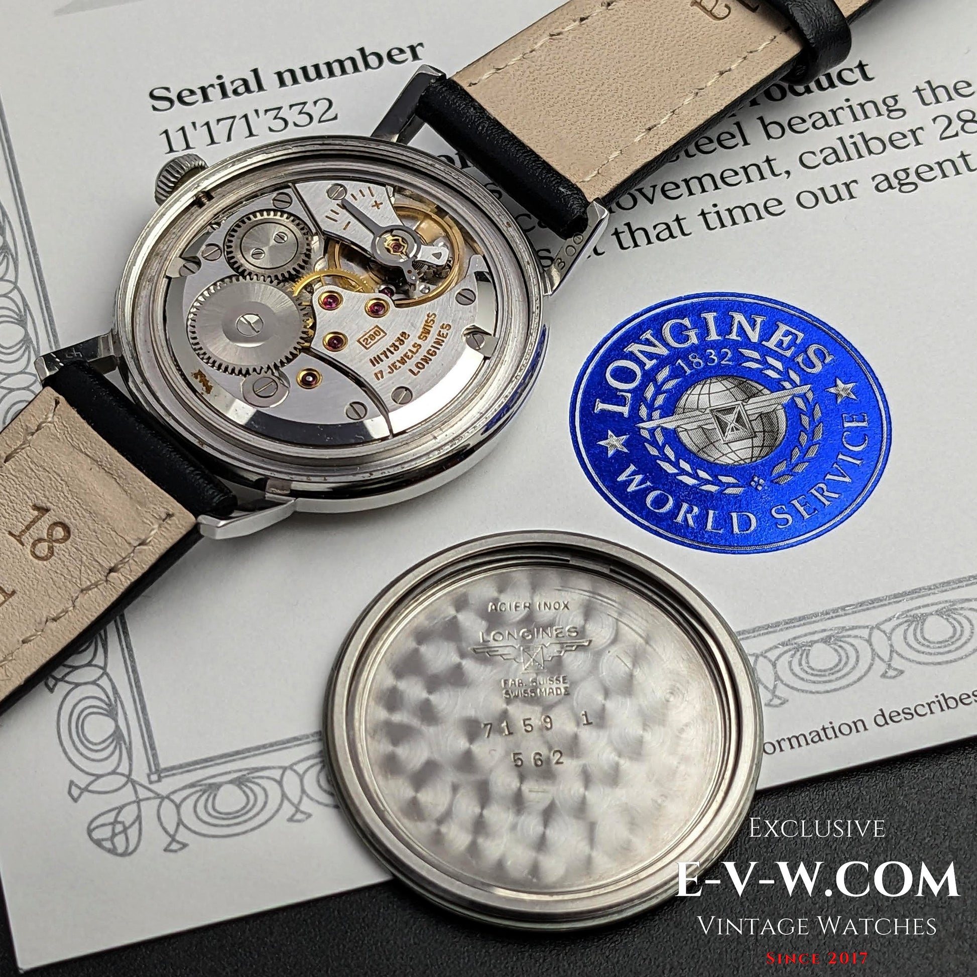 Longines Classic  /cal. 280 / ref.1759 /  Vintage 1961 / Longines Archives Extract 