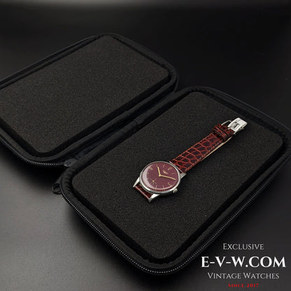 Longines Calatrava Classic / Red Dial  / cal. 30L / Vintage 1961