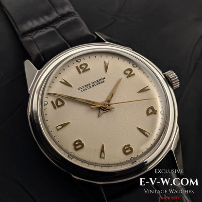 Rare Ulysse Nardin Locle Suisse  WWII  Vintage 1940s