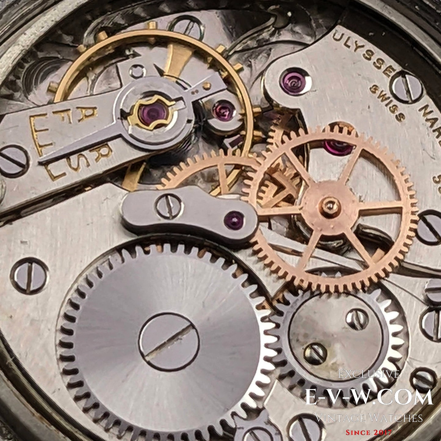 Rare Ulysse Nardin Locle Suisse  WWII  Vintage 1940s