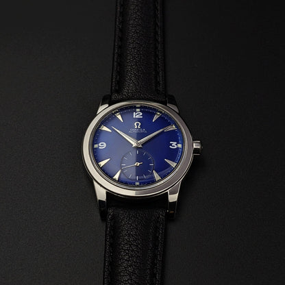 Omega Automatic Bumper / Vintage 1950 / Blue Dial / cal 342/ Ref. 2576-11