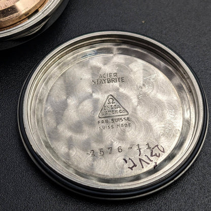 Omega Automatic Bumper / Vintage 1950 / Blue Dial / cal 342/ Ref. 2576-11