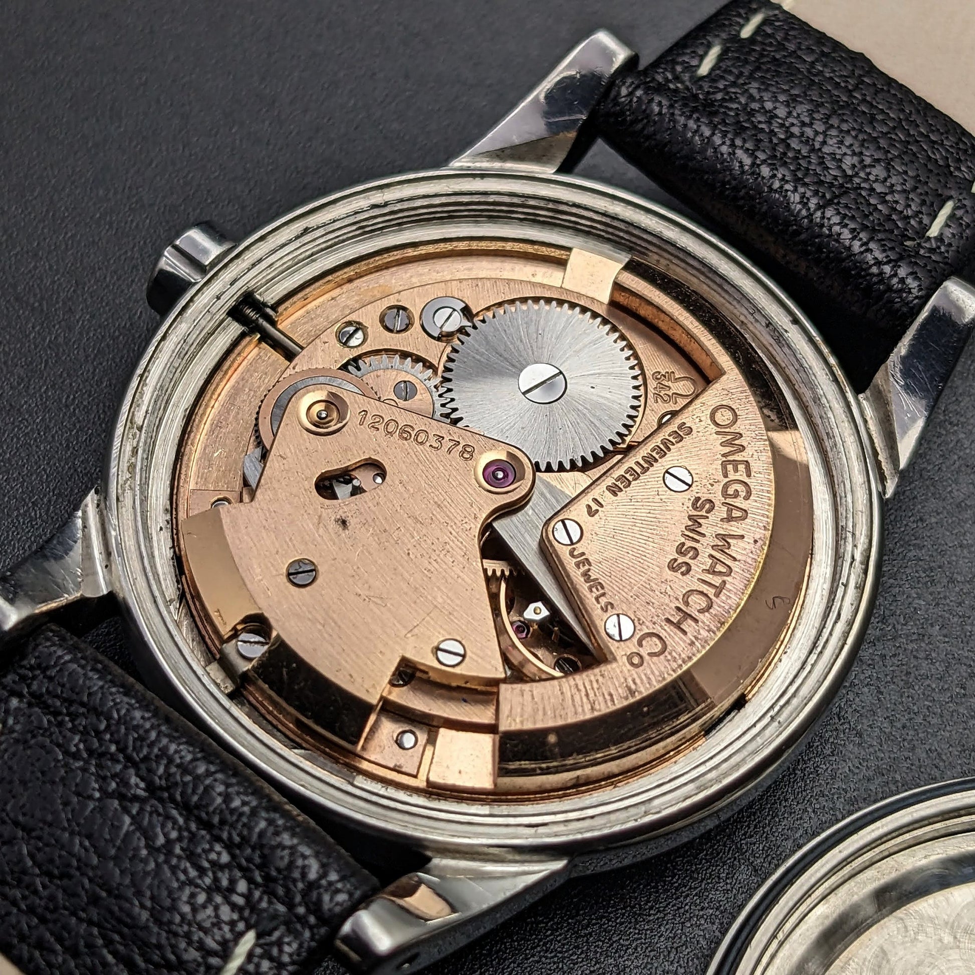 Omega Automatic Bumper / Vintage 1950 / Blue Dial / cal 342/ Ref. 2576-11