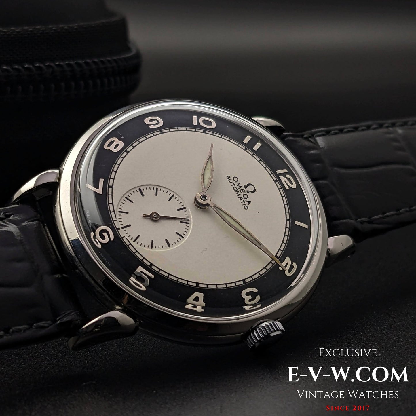 Omega Bull's Eye Dial Automatic Bumper / ref 2398-1 / cal.332 Vintage 1947 