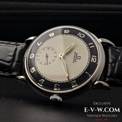 Vintage 1947 Omega Bull's Eye Dial Automatic Bumper / Ref 2398-1 / cal.332 /