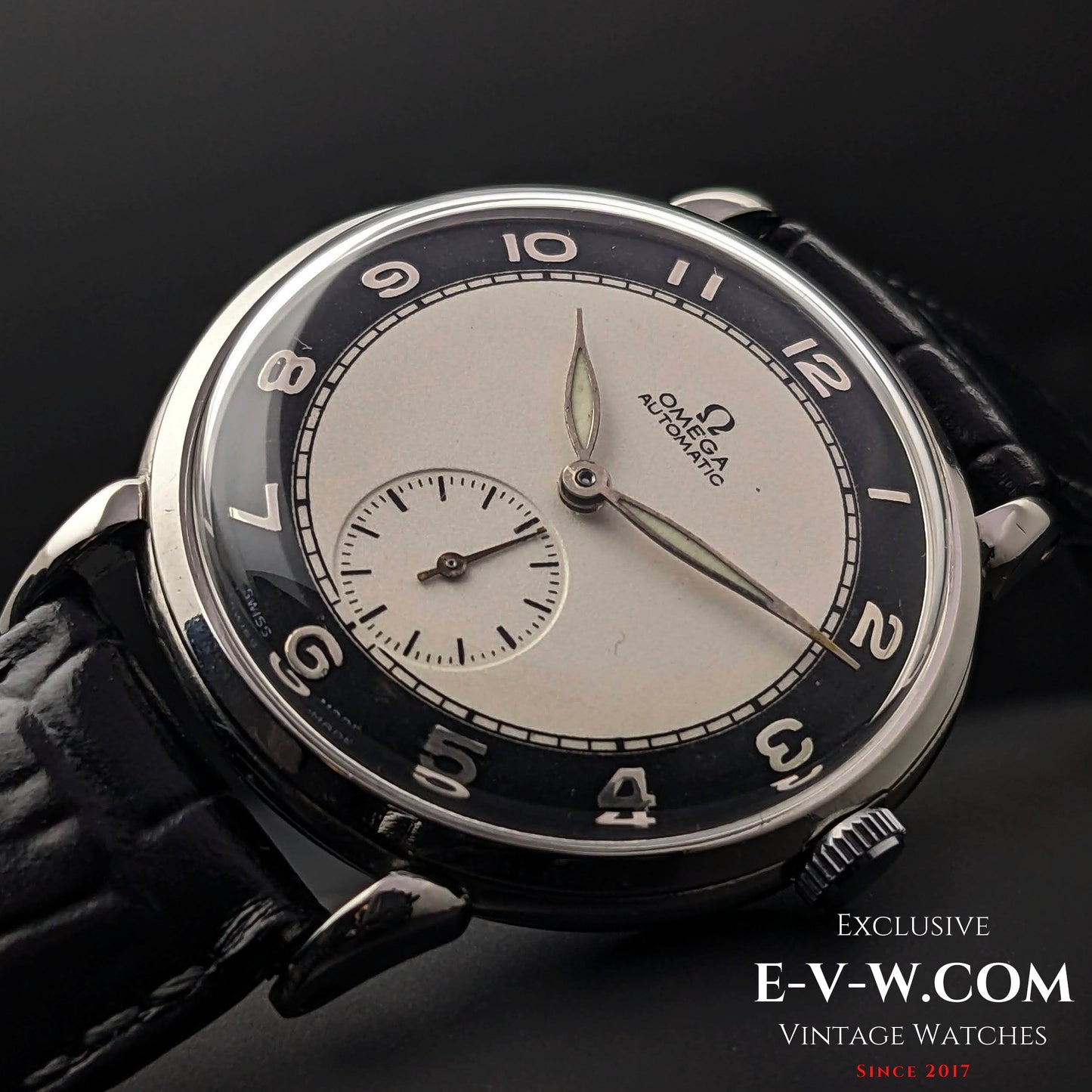 Omega Bull's Eye Dial Automatic Bumper / ref 2398-1 / cal.332 Vintage 1947 