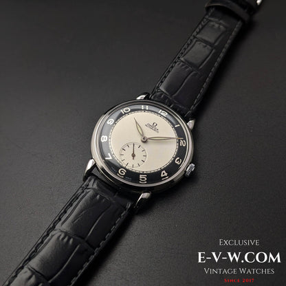 Vintage 1947 Omega Bull's Eye Dial Automatic Bumper / Ref 2398-1 / cal.332 /