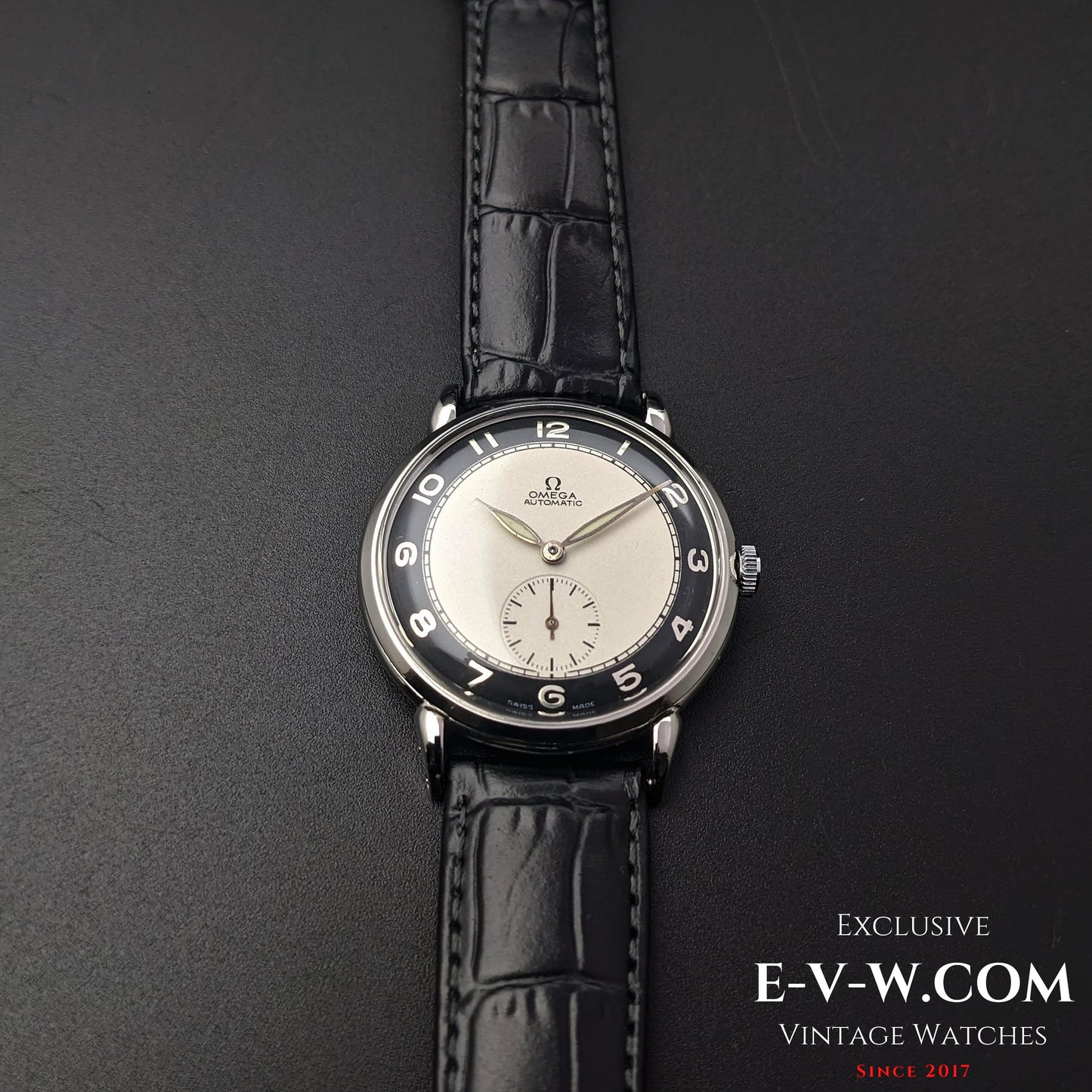 Vintage 1947 Omega Bull's Eye Dial Automatic Bumper / Ref 2398-1 / cal.332 /