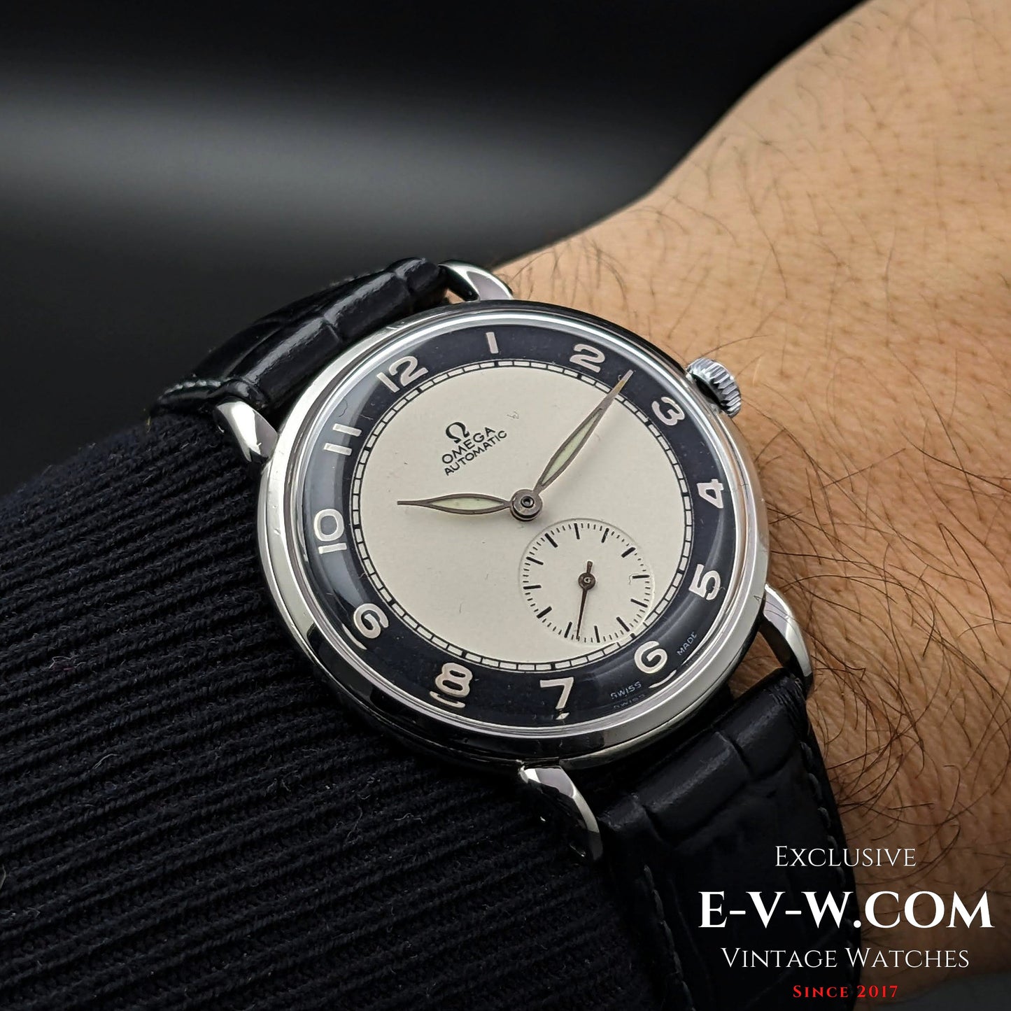 Omega Bull's Eye Dial Automatic Bumper / ref 2398-1 / cal.332 Vintage 1947 