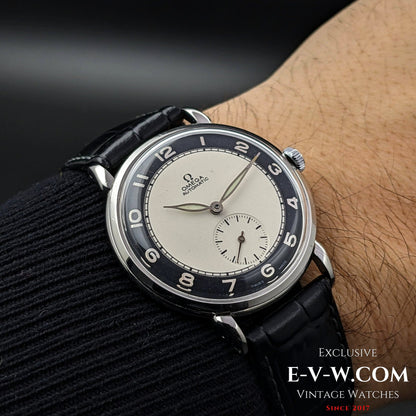 Omega Bull's Eye Dial Automatic Bumper / ref 2398-1 / cal.332 Vintage 1947 