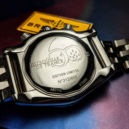 Breitling Watch Patrouille De France Limited 600 pcs - Chronomat 44 - AB0110