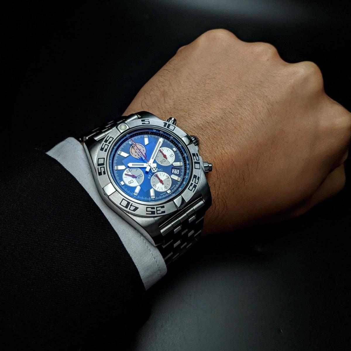 Breitling Watch Patrouille De France Limited 600 pcs - Chronomat 44 - AB0110