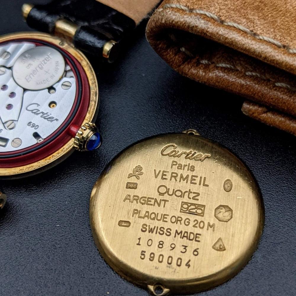 Cartier Must De Vermeil VLC Ronde Reference 590004