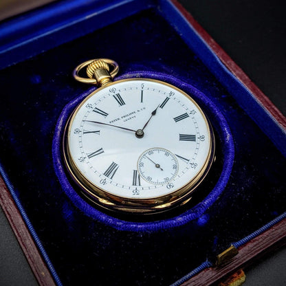 Antique Patek Philippe 18k Gold Pocket Watch 1877 