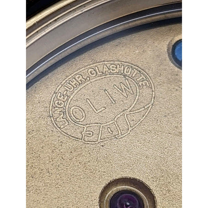 Deutsche Uhren Fabrikation Glashütte "OLIW" Lange Uhr Antique Watch1938 -  Only 6500 pcs was made -Marriage Watch